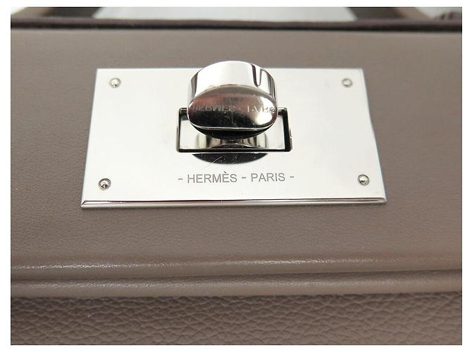 Hermès BORSA A MANO HERMES 24/24 MINI IN PELLE EVERCOLOR & SWIFT ETOUPE CON TRACOLLA 2012 Taupe - vista 6