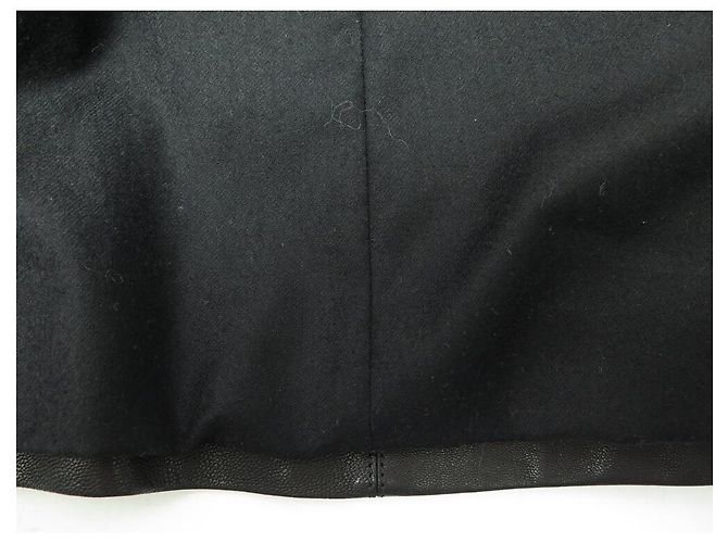 Hermès HERMES-JACKE AUS GOATLEDER 44 L 3 KNÖPFE WOLLFUTTER Schwarz - Ansicht 11