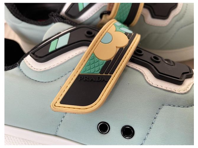 Prada Sneaker Türkis Synthetik - Ansicht 3