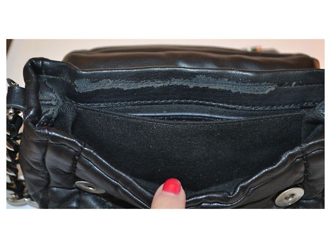Borsa a spalla e a mano Ermanno Scervino nera in similpelle Nero - vista 7