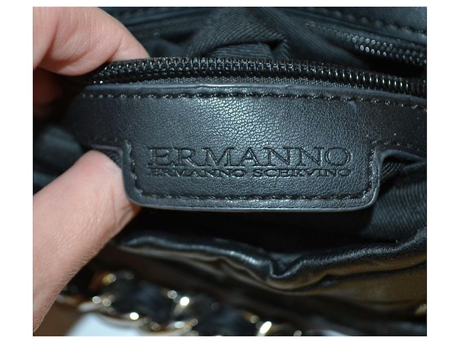 Borsa a spalla e a mano Ermanno Scervino nera in similpelle Nero - vista 8
