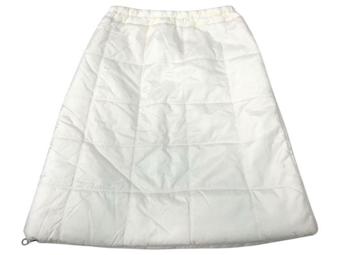 Gonna puffer vintage CC grigia sport Chanel FW 2000 - vista 2