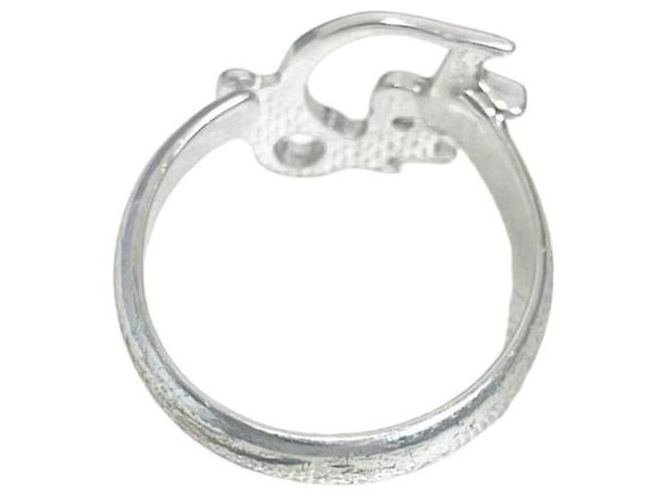 Silberne Logo-Ring Christian Dior - Ansicht 2