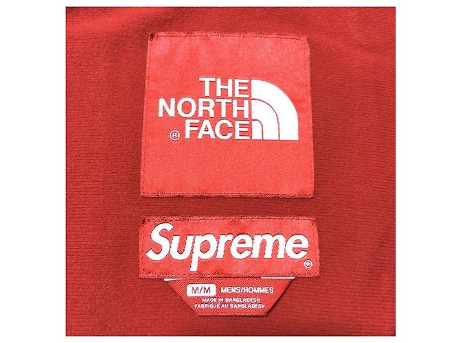 Giacca da montagna in cotone cerato rosso e nero Supreme The North Face AW10 - vista 11