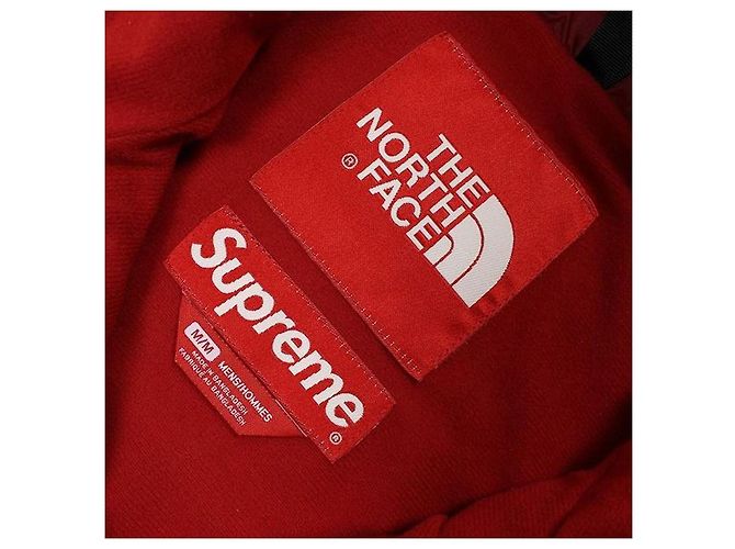 Giacca da montagna in cotone cerato rosso e nero Supreme The North Face AW10 - vista 4