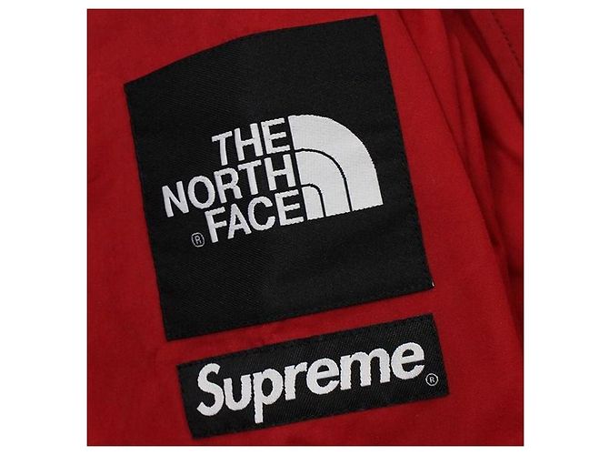 Giacca da montagna in cotone cerato rosso e nero Supreme The North Face AW10 - vista 7
