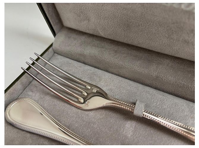 Child's cutlery set 2 pieces in Christofle Solid Silver Silvery - view 2