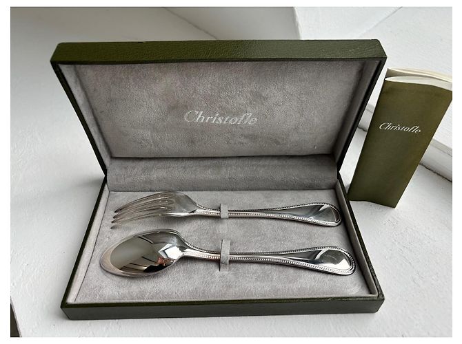 Child's cutlery set 2 pieces in Christofle Solid Silver Silvery - view 5