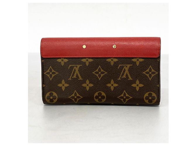 Lange Brieftasche Monogramm Pallas Louis Vuitton Braun Fuschia - Ansicht 13