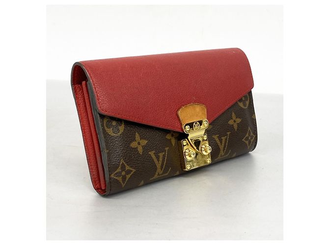 Lange Brieftasche Monogramm Pallas Louis Vuitton Braun Fuschia - Ansicht 2