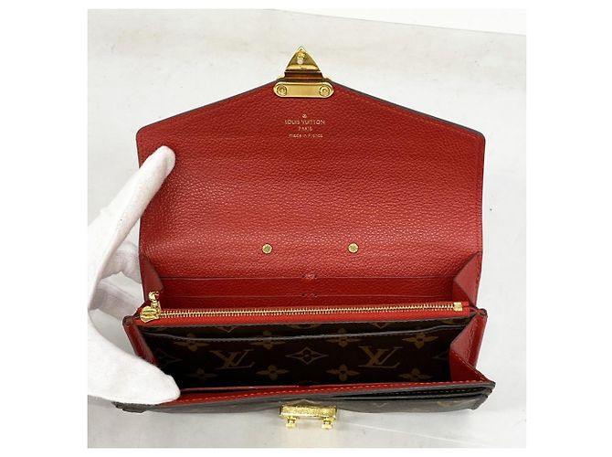 Lange Brieftasche Monogramm Pallas Louis Vuitton Braun Fuschia - Ansicht 3
