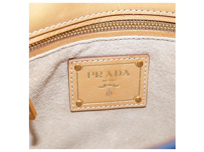 PRADA Borsa a Spalla in Tela Blu Auth 111326 - vista 20