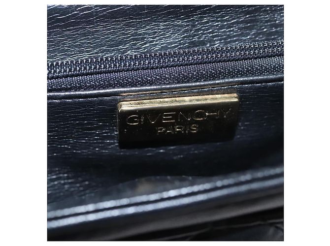 Givenchy Borsa a spalla a catena in pelle nera e oro Auth 112382 Nero D'oro - vista 11