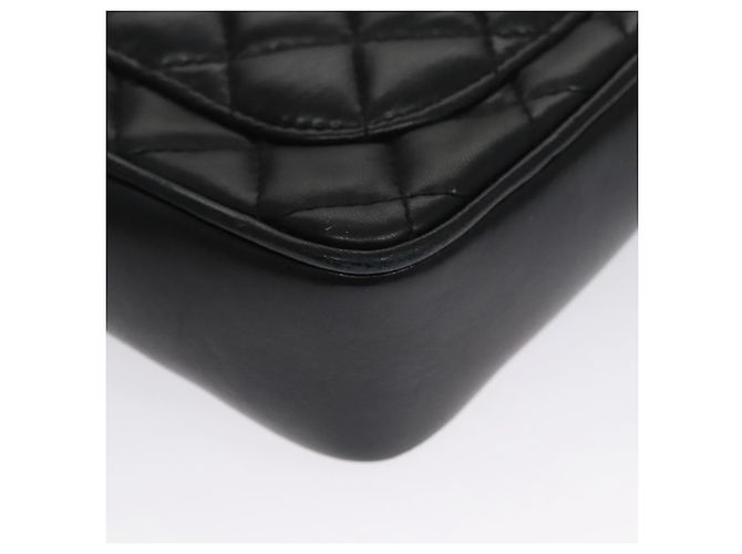 Givenchy Borsa a spalla a catena in pelle nera e oro Auth 112382 Nero D'oro - vista 15