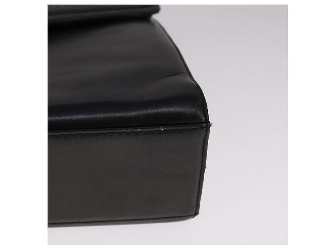 Bolsa de mão GIVENCHY em couro preto e dourado Auth bs21995 - vista 14