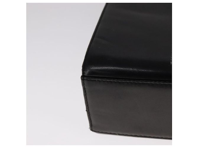 Bolsa de mão GIVENCHY em couro preto e dourado Auth bs21995 - vista 15
