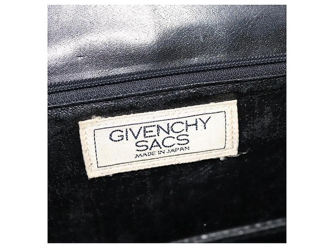 Bolsa de mão GIVENCHY em couro preto e dourado Auth bs21995 - vista 18