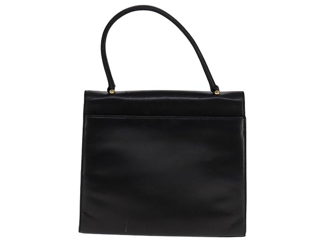 Bolsa de mão GIVENCHY em couro preto e dourado Auth bs21995 - vista 2