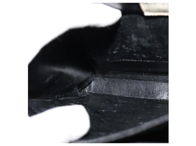 Bolsa de mão GIVENCHY em couro preto e dourado Auth bs21995 - vista 20