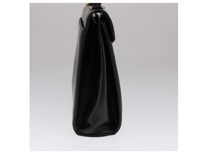 Bolsa de mão GIVENCHY em couro preto e dourado Auth bs21995 - vista 3