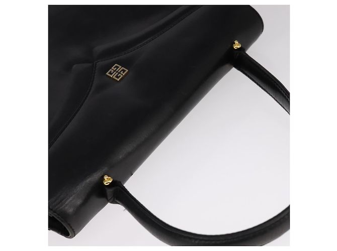 Bolsa de mão GIVENCHY em couro preto e dourado Auth bs21995 - vista 6