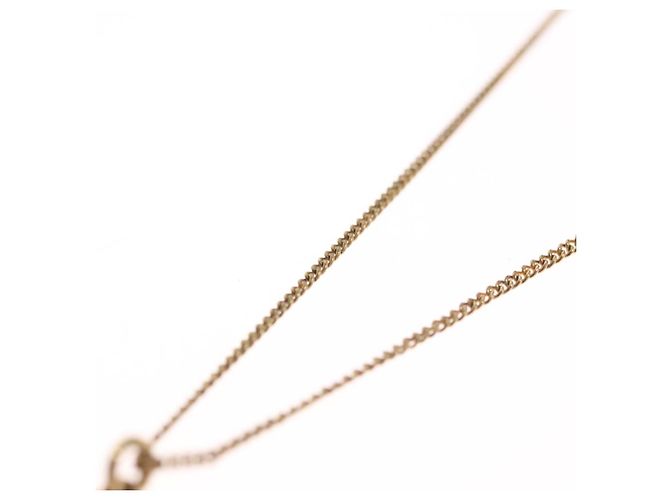 Collana Christian Dior metallo oro Auth FF4664 D'oro - vista 4