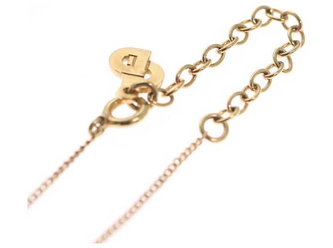 Collana Christian Dior metallo oro Auth FF4664 D'oro - vista 8