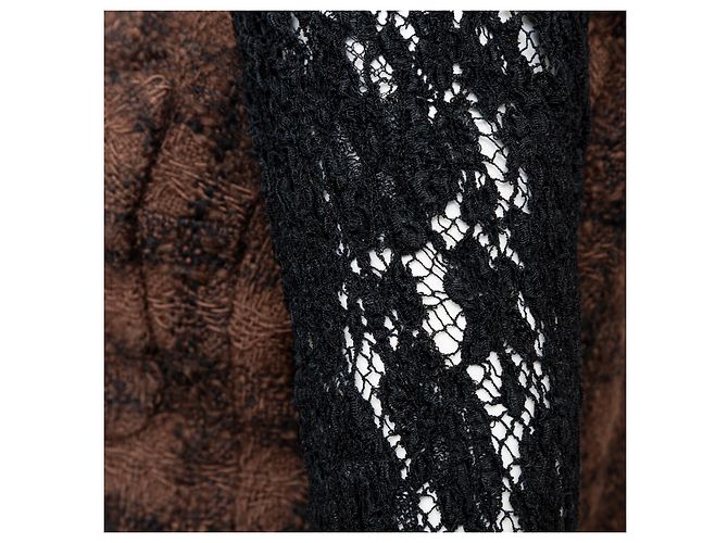 Timeless Chaqueta de tweed y encaje Chanel Castaño - vista 10