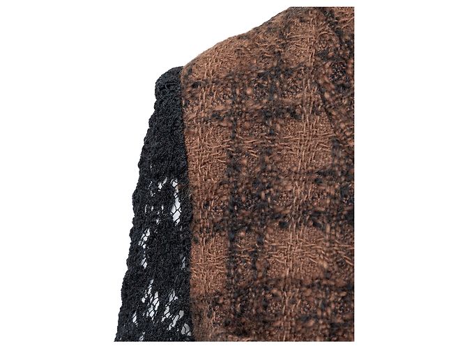 Timeless Chaqueta de tweed y encaje Chanel Castaño - vista 12