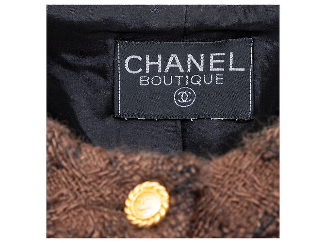 Timeless Chaqueta de tweed y encaje Chanel Castaño - vista 15