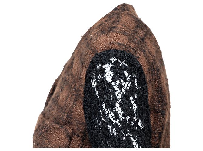 Timeless Chaqueta de tweed y encaje Chanel Castaño - vista 5
