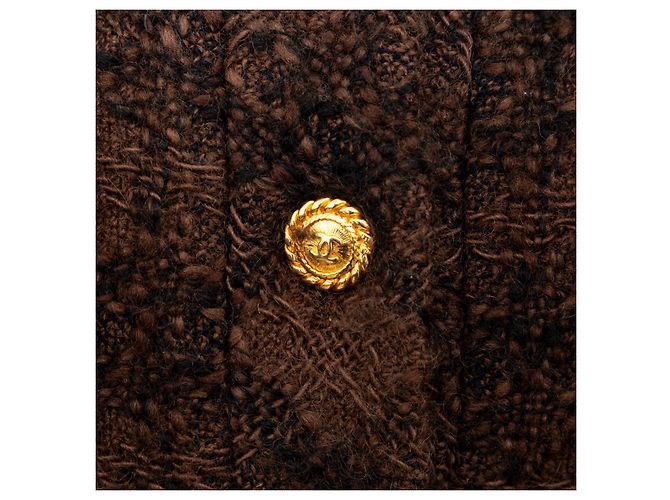 Timeless Chaqueta de tweed y encaje Chanel Castaño - vista 8