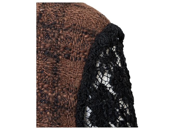 Timeless Chaqueta de tweed y encaje Chanel Castaño - vista 9