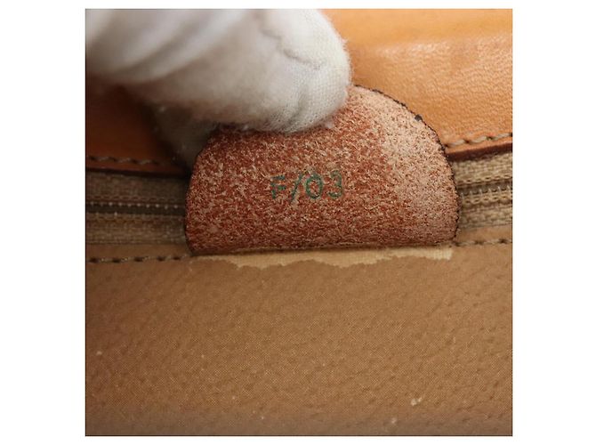 Céline Borsa a mano in tela Macadam CELINE in pelle PVC marrone Auth bs21604 - vista 12