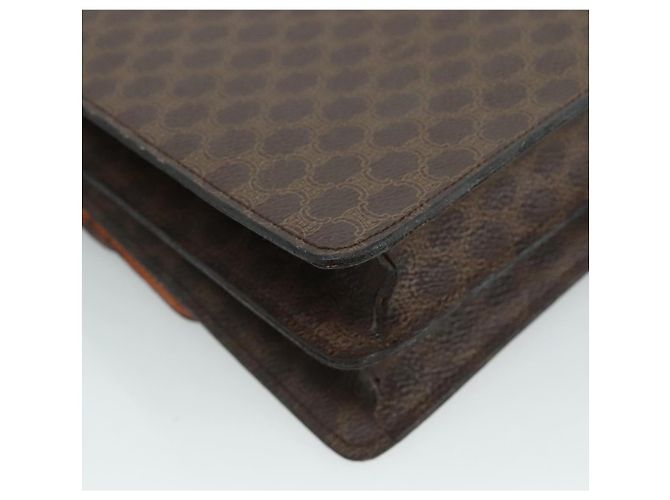 Céline Borsa a mano in tela Macadam CELINE in pelle PVC marrone Auth bs21604 - vista 16