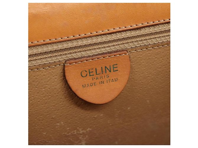 Céline Borsa a mano in tela Macadam CELINE in pelle PVC marrone Auth bs21604 - vista 18