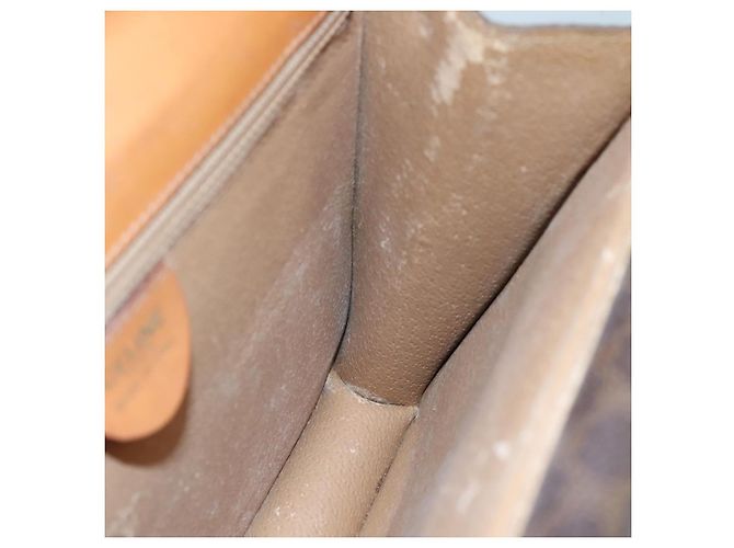 Céline Borsa a mano in tela Macadam CELINE in pelle PVC marrone Auth bs21604 - vista 20