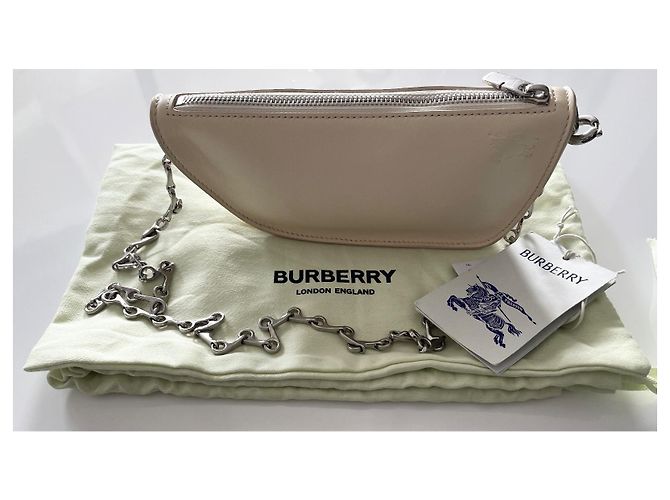 Burberry Micro Shield Pearl Lammleder Handtasche Beige - Ansicht 12