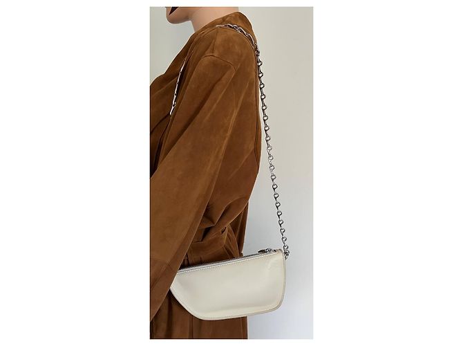 Burberry Micro Shield Pearl Lammleder Handtasche Beige - Ansicht 3