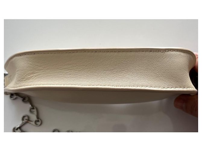 Burberry Micro Shield Pearl Lammleder Handtasche Beige - Ansicht 7