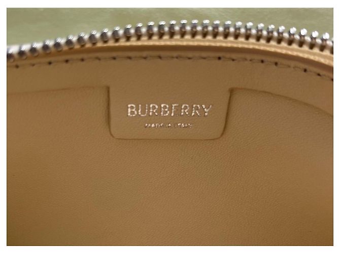 Burberry Micro Shield Pearl Lammleder Handtasche Beige - Ansicht 8