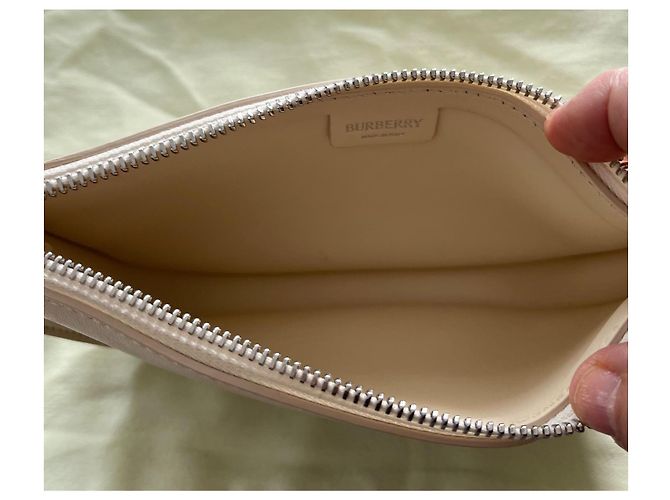 Burberry Micro Shield Pearl Lammleder Handtasche Beige - Ansicht 9