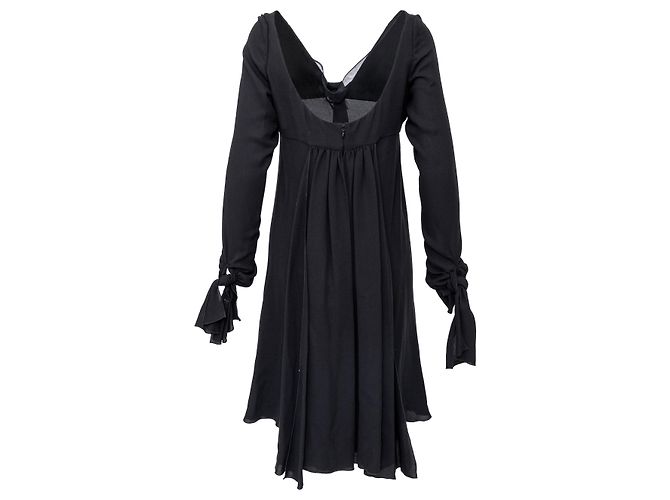 Robe en soie Valentino Noir - vue 2