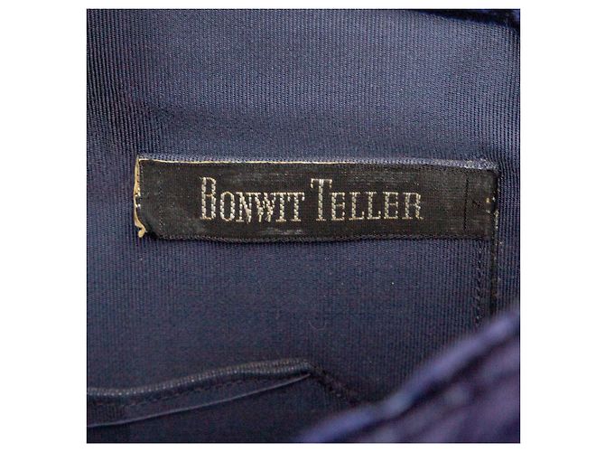 Autre Marque Vintage Samt-Handtasche Blau - Ansicht 11