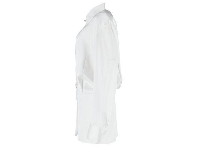 Autre Marque La camicia oversize Frankie Shop in cotone bianco Crudo - vista 2