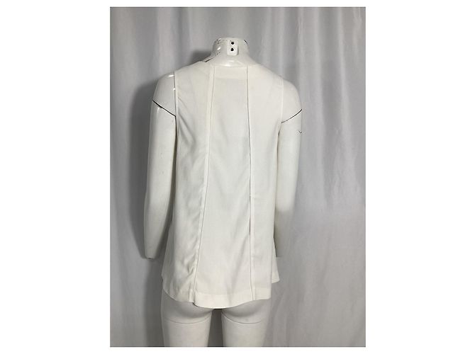 Proenza Schouler Panel-Top aus weißer Viskose Roh - Ansicht 9