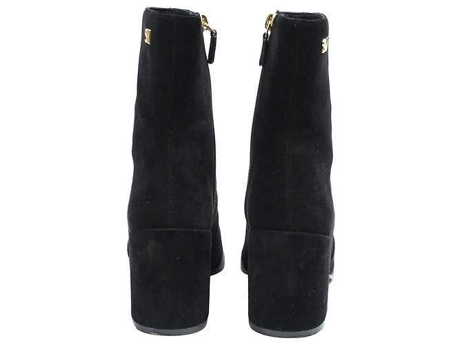 Botines de tacón bloque Quinn de Stuart Weitzman en ante negro - vista 3