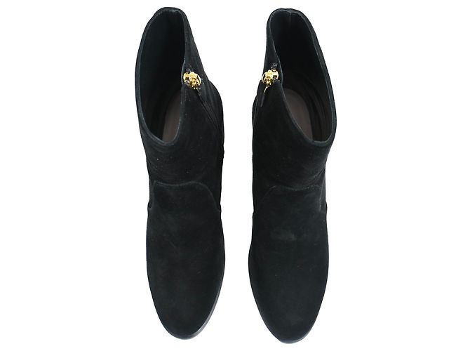 Botines de tacón bloque Quinn de Stuart Weitzman en ante negro - vista 5
