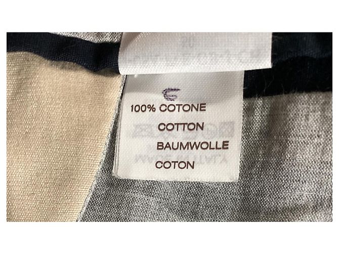 Cappotto corto Brunello Cucinelli in cotone beige - vista 12