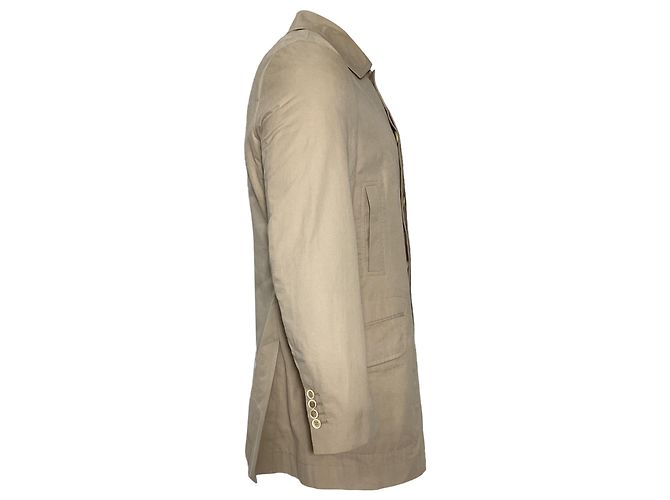 Cappotto corto Brunello Cucinelli in cotone beige - vista 2